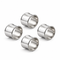 Krysaliis Silver Plate Beaded Napkin Rings - Set of 4