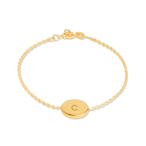 Mysha Personalized Eternal Initial Circle Bracelet