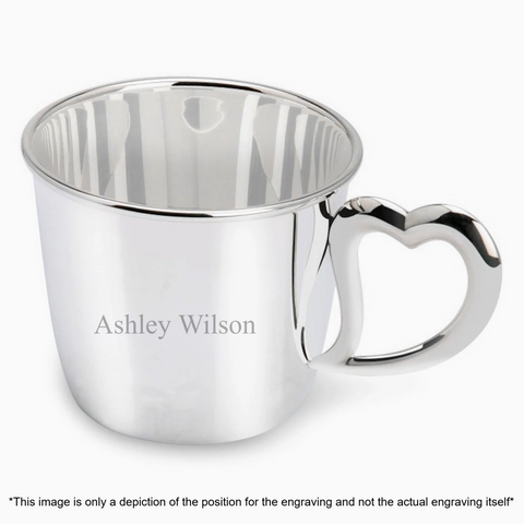 Krysaliis Sterling Silver Baby Cup - Heart