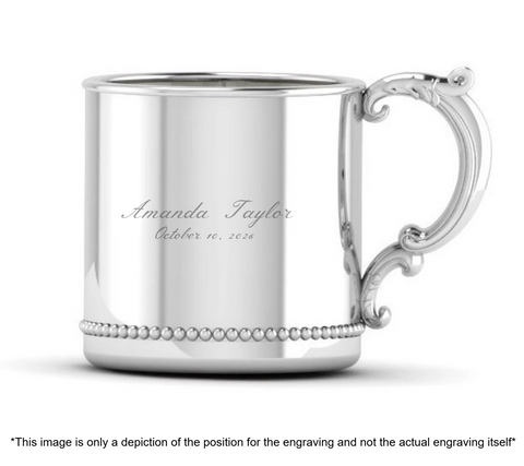 Krysaliis Sterling Silver Cup - Beaded Victorian Handle