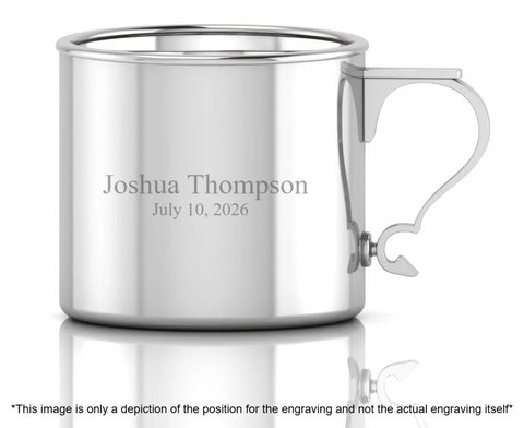 Krysaliis Sterling Silver Baby Cup - Modern Handle