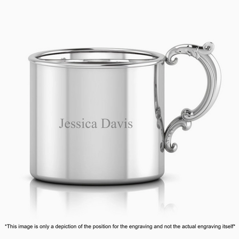 Krysaliis Sterling Silver Baby Cup- Classic Victorian Handle