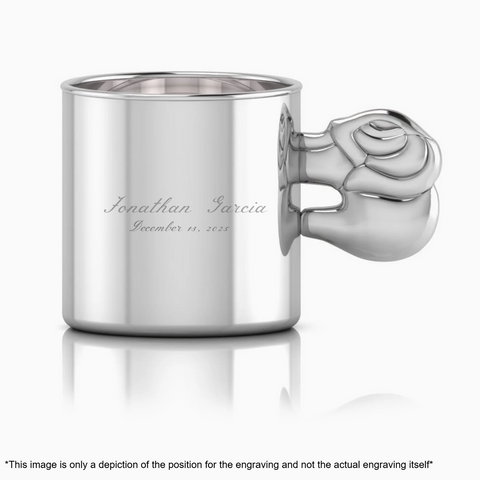 Krysaliis Sterling Silver Baby Cup - Elephant