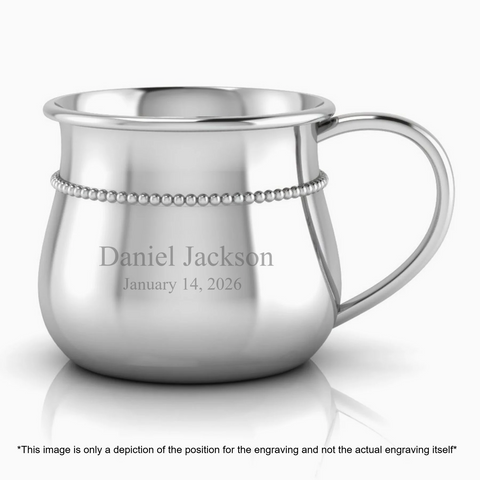 Krysaliis Sterling Silver Classic Cup - Beaded Bulge