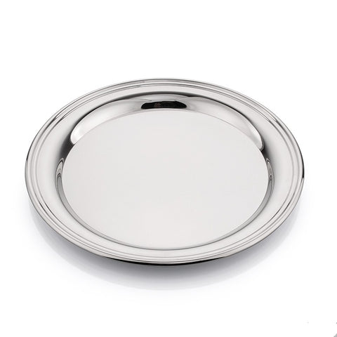 Krysaliis Silver Plated Maritime Round Tray