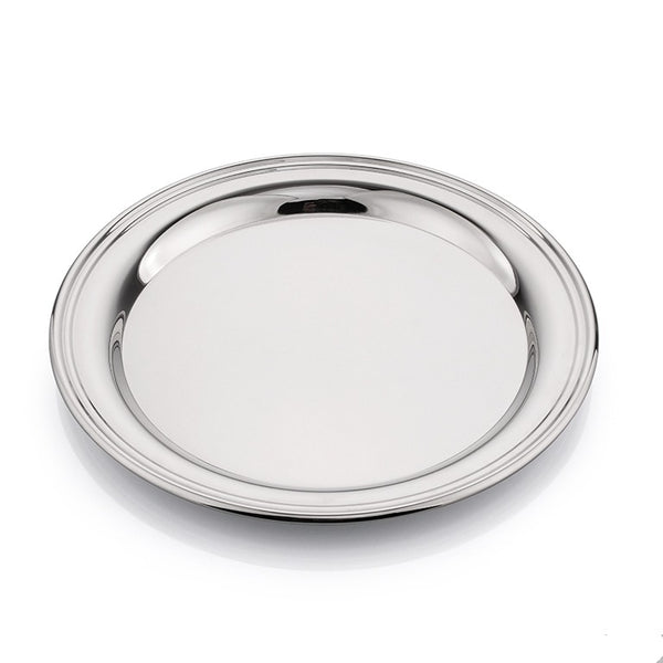 Krysaliis Silver Plated Maritime Round Tray