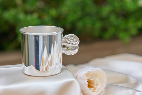 Krysaliis Sterling Silver Baby Cup - Elephant
