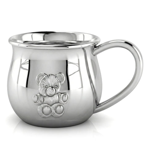 Krysaliis Teddy Embossed Bulge Cup in High Micron Sterling Silver Layer