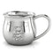 Krysaliis Teddy Embossed Bulge Cup in High Micron Sterling Silver Layer