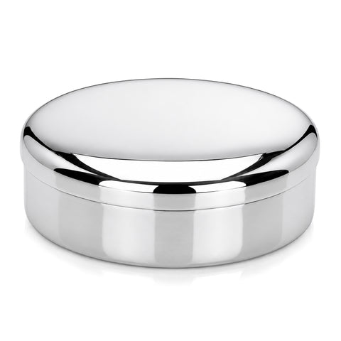 Krysaliis Sterling Silver Round Keepsake Box