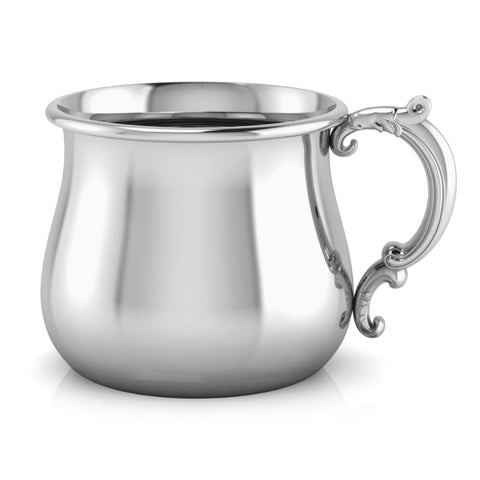 Krysaliis Bulge Cup & Curved Spoon Set in High Micron Sterling Silver Layer