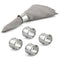 Krysaliis Silver Plate Beaded Napkin Rings - Set of 4