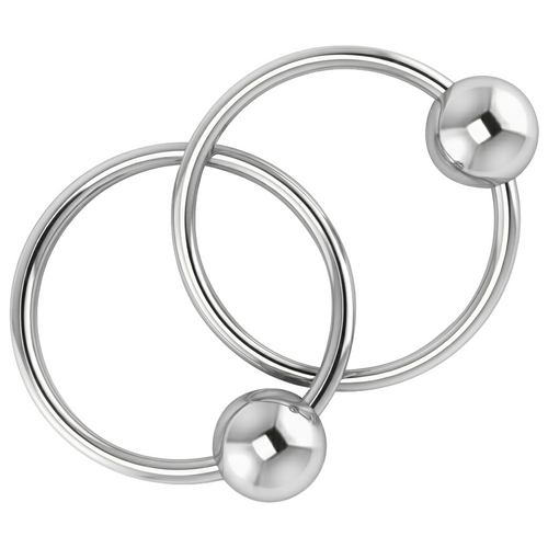 Krysaliis 2-Ring Baby Teether in High Micron Sterling Silver Layer