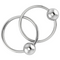 Krysaliis 2-Ring Baby Teether in High Micron Sterling Silver Layer