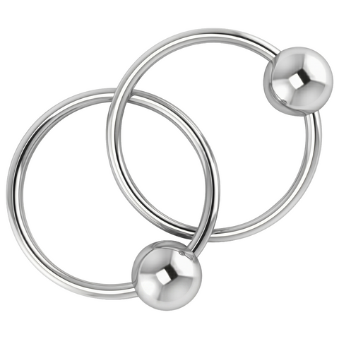 Krysaliis Sterling Silver Baby Teether Rattle -  2 Ring