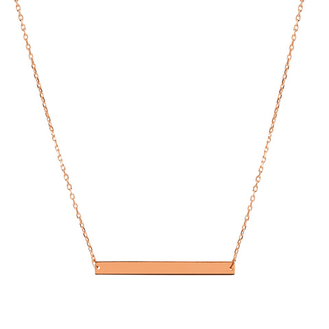 Mysha Personalized Bar of Strength Pendant