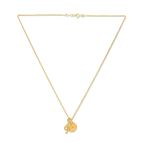 Mysha Personalized Eternal Name Disc and Initial Pendant