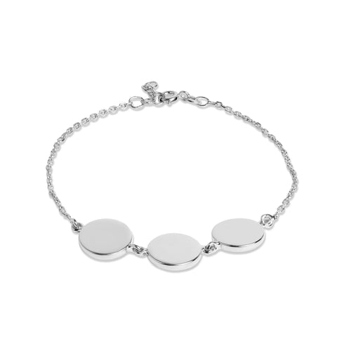 Mysha Personalized Eternal Triple Initial Circle Bracelet