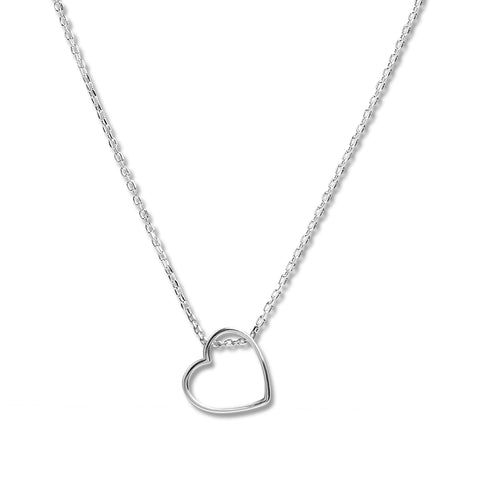 Mysha Personalized Open Heart Pendant