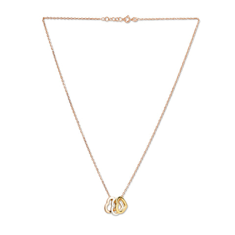 Mysha Triple Heart of Purity Pendant - Mixed Metal