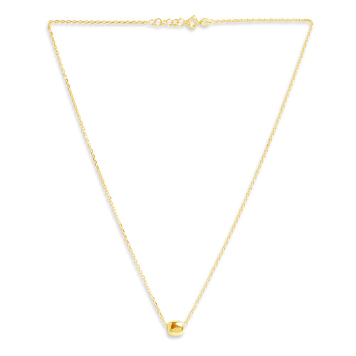 Mysha Personalized Single Cubed Pendant