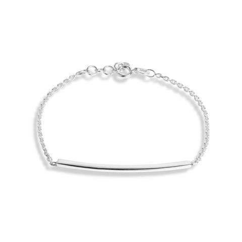 Mysha Personalized Curved Bar Bracelet