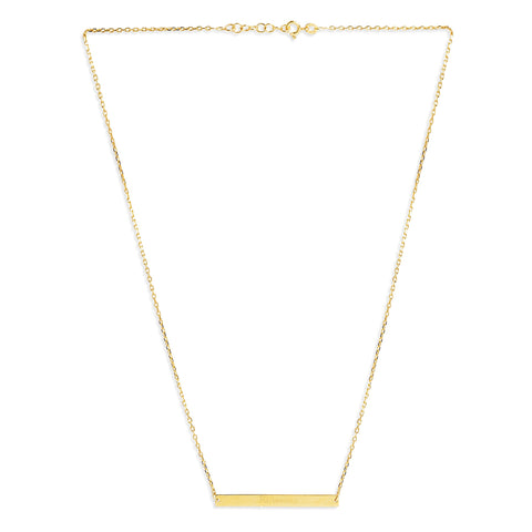 Mysha Personalized Bar of Strength Pendant