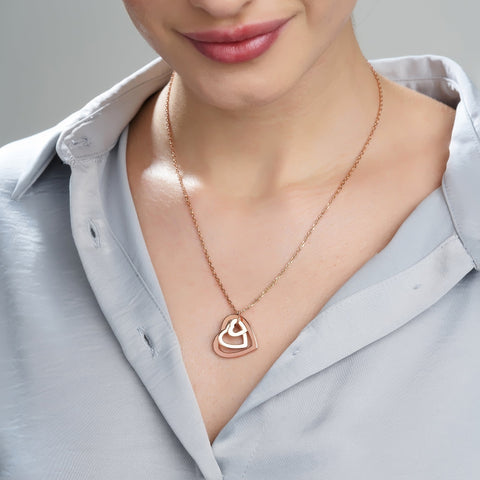 Mysha Love in Bloom Triple Heart Ring Pendant