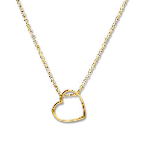 Mysha Personalized Open Heart Pendant