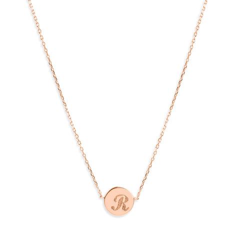 Mysha Personalized Eternal Initial Circle Pendant & Bracelet Set