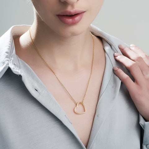 Mysha Personalized Open Heart Pendant
