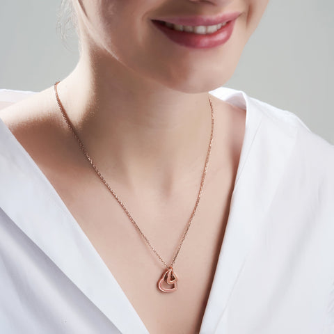 Mysha Love in Bloom Dual Heart Ring Pendant