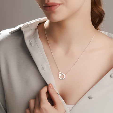 Mysha Personalized Mum and Daughter Eternal Pendant