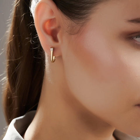 Mysha Silver Diamond of Love Earrings