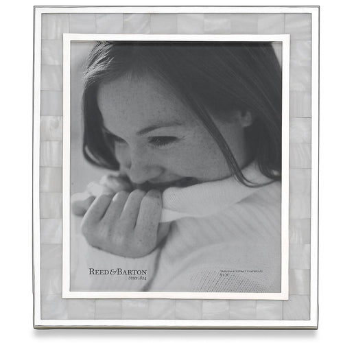 Reed and Barton Mother of Pearl Photo Frame in 5" x 7"