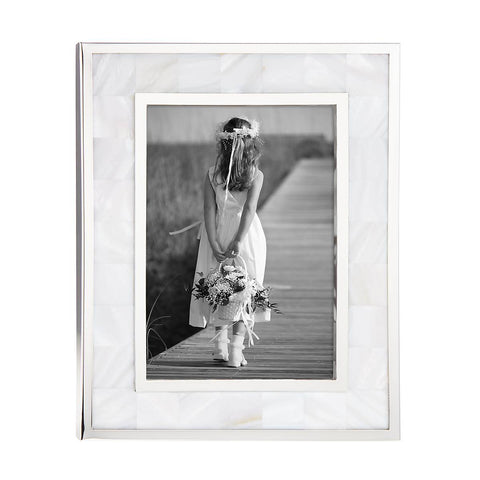 Reed and Barton Mother of Pearl 5" x 7" Photo Frame