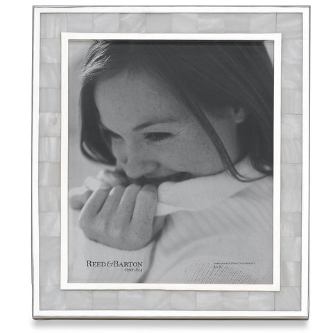 Reed and Barton Mother of Pearl 5" x 7" Photo Frame