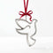 Sterling Silver Dove  Ornament for Christmas by Krysaliis