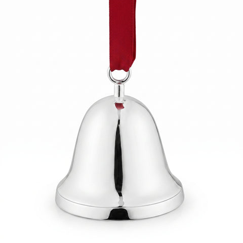 Krysaliis Silver Plated Christmas Bell Ornament I