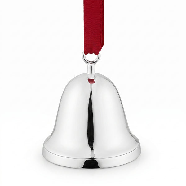 Krysaliis Silver Plated Christmas Bell Ornament I