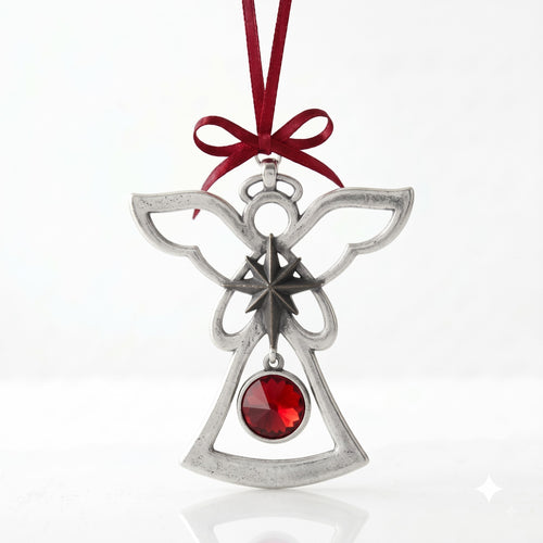 Birthstone Angel Ornament January / garnet