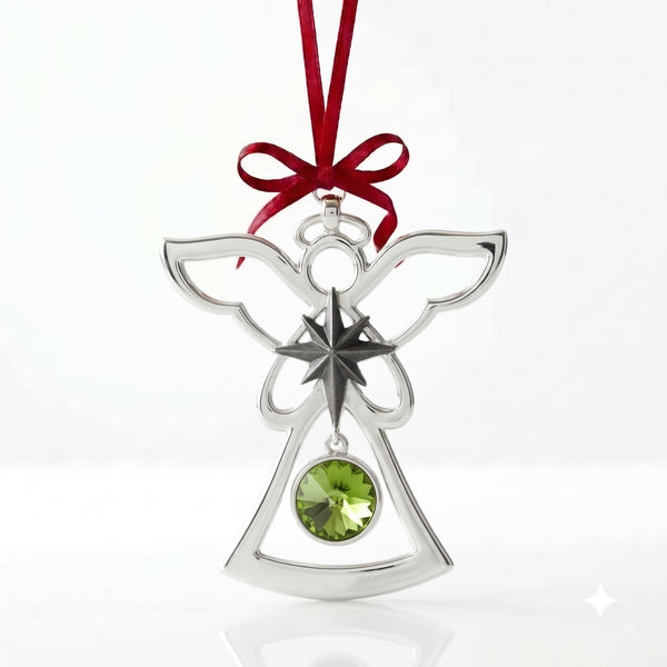Birthstone Angel Ornament August / Peridot