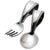 Reed and Barton Pewter Baby Beads Spoon Fork set