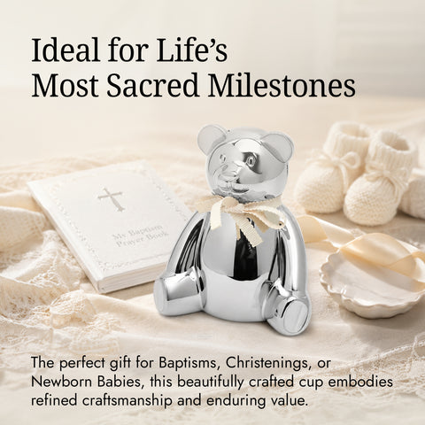 Krysaliis Silver-plate Bear Baby Bank