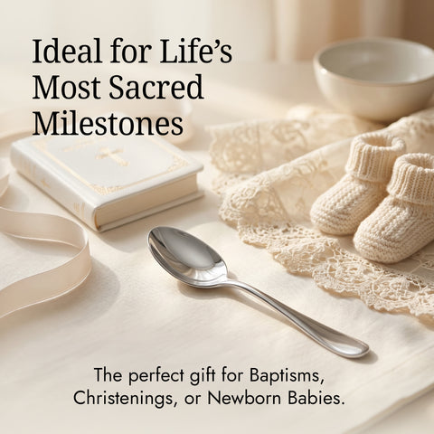 Krysaliis Classic High Micron Sterling Silver Layer Baby Spoon