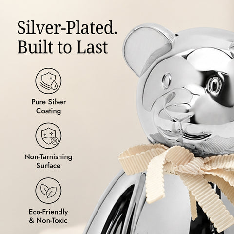 Krysaliis Silver-plate Bear Baby Bank