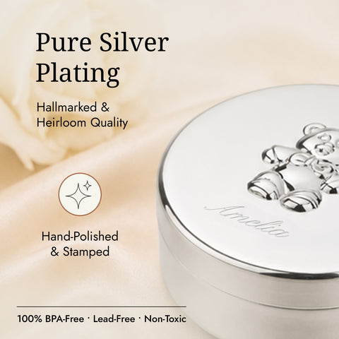 Krysaliis Silver-plate Teddy Keepsake Box