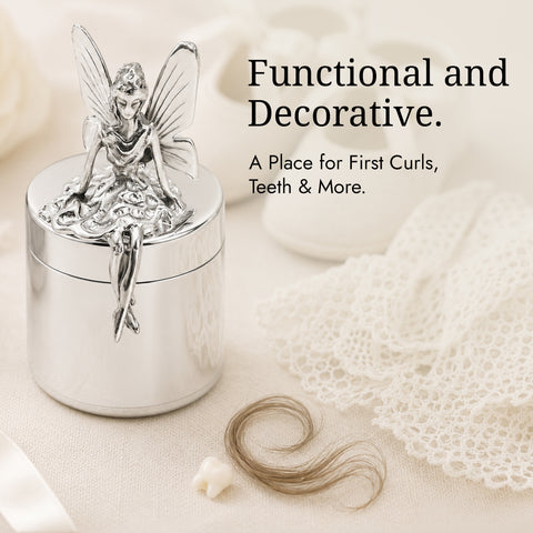 Sterling Silver Tooth Fairy Keepsake Box by Krysaliis