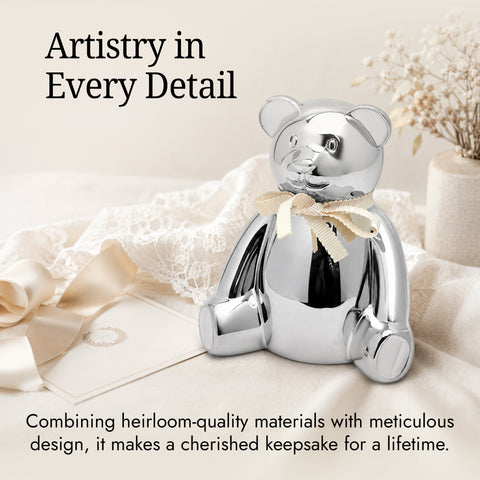 Krysaliis Silver-plate Bear Baby Bank