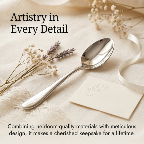 Krysaliis Classic High Micron Sterling Silver Layer Baby Spoon